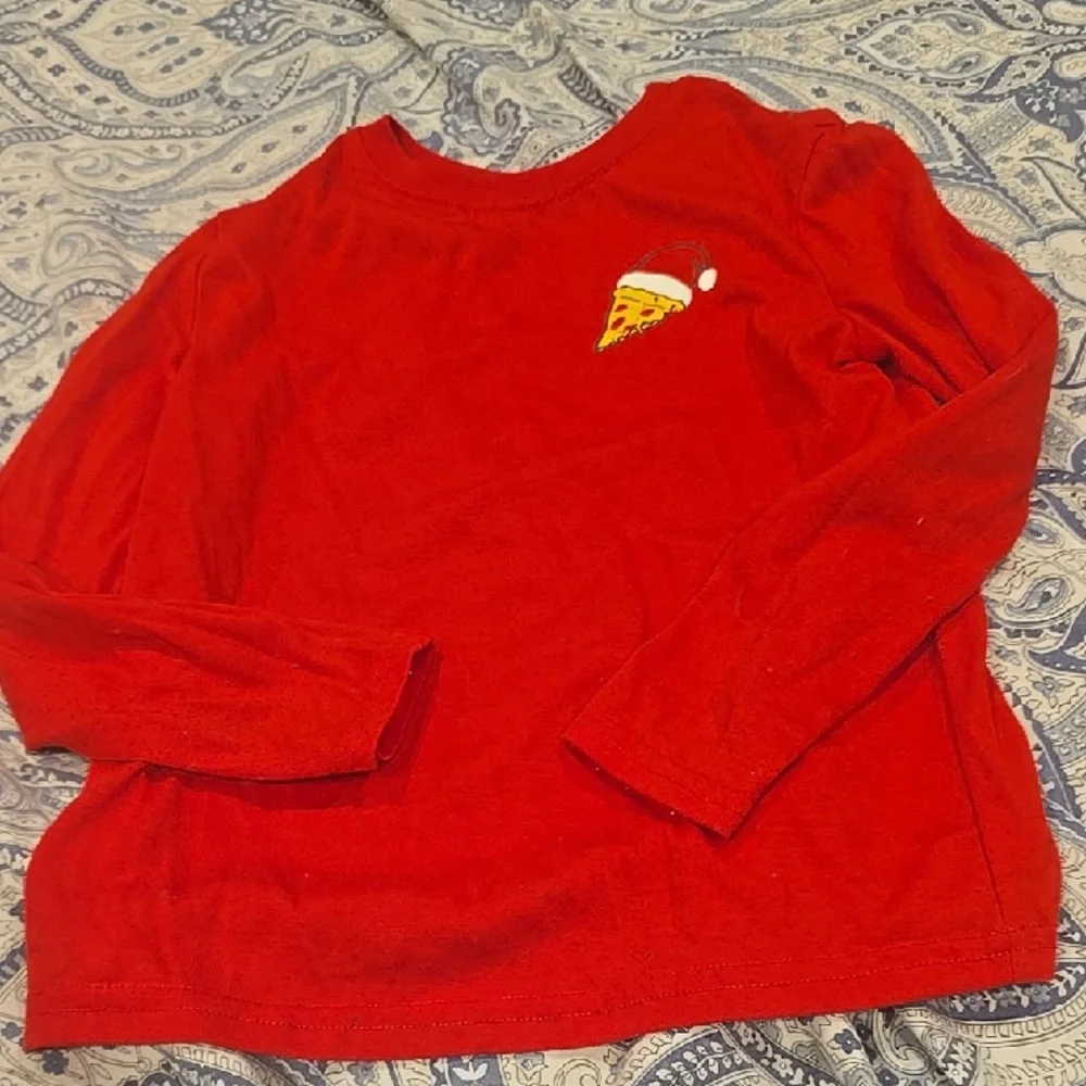 ❤️10/$13 Euc Pizza Christmas Pj Top